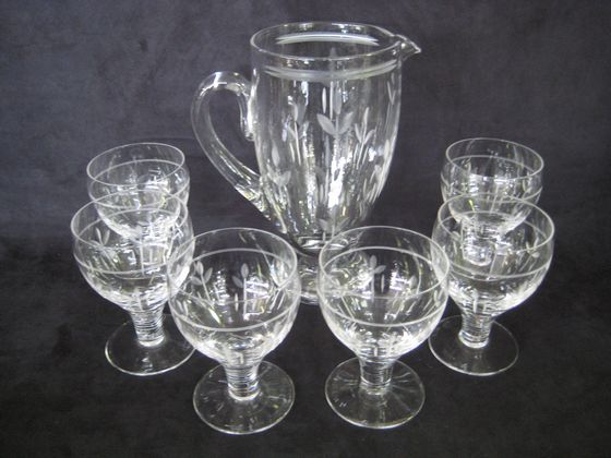 Stuart Crystal Water Set   SOLD